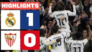 REAL MADRID 1  0 SEVILLA FC  RESUMEN LALIGA EA SPORTS [upl. by Inanuah]