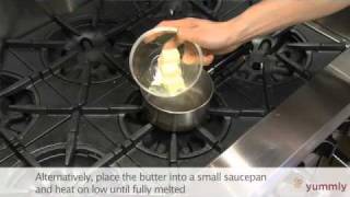 How to Melt amp Soften Butter  Cooking Basics by Yummly [upl. by Nytnerb]