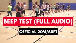 BEEP TEST FULL AUDIO 20m60ft  How to do the Beep Test Instructions in Description [upl. by Ephrem]