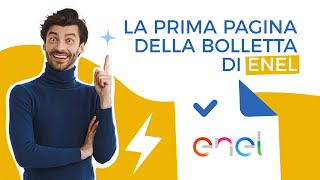 La prima pagina della bolletta di Enel [upl. by Boycey705]