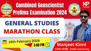 General Studies Marathon Class  UPSC Combined Geoscientist Pre Exam 2024  GeologistHydrologist [upl. by Gittel]