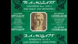 Vladimir Spivakov Mozart Concerto No 4 for Violin English Chamber Orchestra 1983 [upl. by Judie]