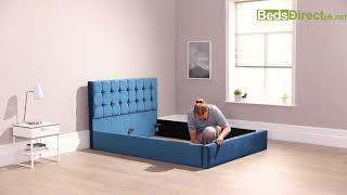 Aspire Ottoman Bed Assembly  Beds Direct UK [upl. by Donella727]