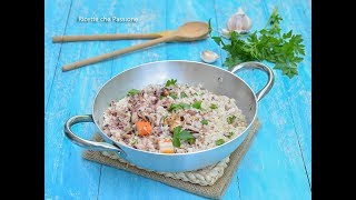 Risotto ai frutti di mare surgelati  Facile veloce e buono  Ricette che Passione [upl. by Aerdnu]