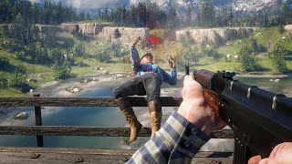 Red Dead Redemption 2  Brutal AK47 Gameplay 4K 60FPS [upl. by Ohploda]