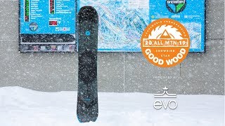 K2 Broadcast Review Men’s AllMountain Winner – Good Wood Snowboard Test 20182019 [upl. by Essirahc]