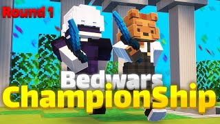 Bedwars Championship Round 1 1500 Tournament [upl. by Llenrep]