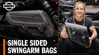 HarleyDavidson Single Sided Swingarm Bags for Sportster S or Nightster [upl. by Lurlene931]