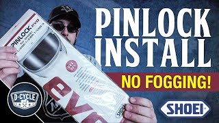 How to Install a Pinlock Insert on a Shoei Helmet pinlock shoeihelmet [upl. by Australia]