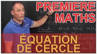 Équation de cercle  Produit scalaire  Maths 1ère  Les Bons Profs [upl. by Marela]