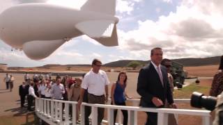 Gobernador visita Aerostato de Lajas [upl. by Nirre]