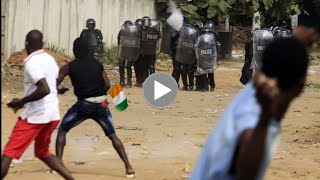 La situation saggrave en Côte dIvoire ce 04 Août vi0lent affr0ntements entre larmée et civiles [upl. by Gromme]