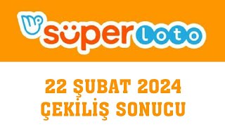 Süper Loto Çekiliş Sonucu 22 Şubat 2024 [upl. by Alien776]