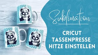 Temparatureinstellung Cricut Mug Press [upl. by Otilegna]