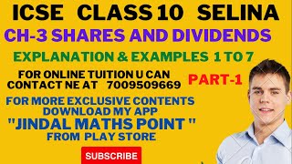 Shares and Dividends in One Shot  ICSE Class 10 Maths Chapter 3  ICSE 10 One Shot  Vedantu 9 amp 10 [upl. by Kunin]