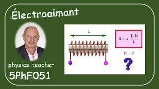 Physique 5PhF051 Le champ magnétique dune bobine [upl. by Cari]