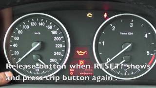 How to Reset the 20062011 BMW Maintenance Light oil brake service [upl. by Atinar]