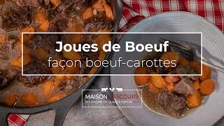 Joues de Bœuf façon bœuf carottes  Recette [upl. by Eisac]