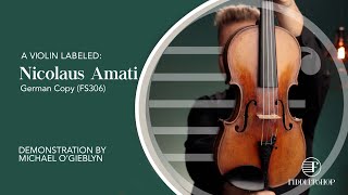 Antique Nicolaus Amati Copy Violin [upl. by Eceirtal405]