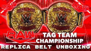 WWE Raw Tag Team Championship Replica Belt Unboxing [upl. by Azne]