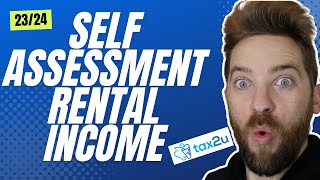 How to report RENTAL INCOME on the self assessment tax return 2324 Tutorial [upl. by Jessey]