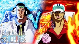 Aokiji Kuzan VS Akainu Sakazuki One piece By Berkana Mugen [upl. by Mason542]