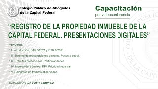 quotRegistro de la Propiedad Inmueble de la Capital Federal Presentaciones digitalesquot [upl. by Sollows]