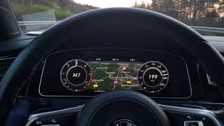 2019 VW GOLF 7 GTD 20 TDI 184 HP 0243 kmh TOP SPEED amp TEST ACCELERATION ON AUTOBAHN [upl. by Sabella843]