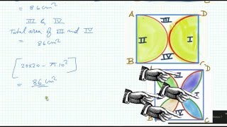 Critical Sum of a Four Semi Circle Inside a Square  Find area of shaded portion Mensuration Part 4 [upl. by Uzzi124]