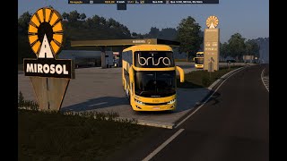 ets 2RBR comboio de busão com a glr VOLANTE G27 [upl. by Pavlish]