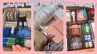 Satisfying ASMR guest bathroom restock and refresh  TikTok compilation 2024 🎀✨🪽 [upl. by Eryt]