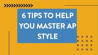 JPR Insider  6 Tips to Help You Master AP Style [upl. by Einnol]