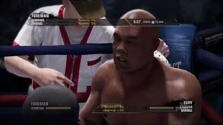 BIG George Foreman VS Tyson fury how it would look like fight night champion [upl. by Ahsinad]