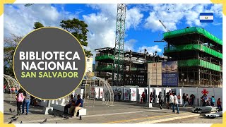 Así avanza la construcción de la BIBLIOTECA NACIONAL en el CENTRO DE SAN SALVADOR  EL SALVADOR 2023 [upl. by Peria]