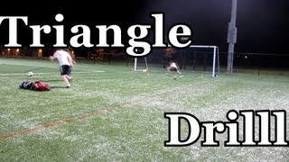 Goalkeeper Training The Triangle drill [upl. by Natan]