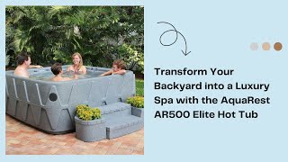 Transform Your Backyard into a Luxury Spa with the AquaRest AR500 Elite Hot Tub hottubreview [upl. by Anual]