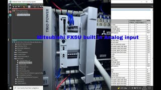 FX5U Onboard Analogue Input Scaling Mitsubishi Melsec [upl. by Enirak]