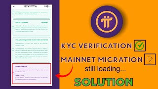 Why Pi Network Migrate to Mainnet step 8 is taking long  How to Fix it Edited [upl. by Lurie816]
