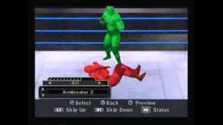 All WWE SmackDown vs RAW 2006 moves and finishers Create A Moveset [upl. by Eseret579]