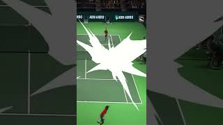 Gael Monfils with the incredible passing shot viralvideo tennis nadal djokovic [upl. by Tranquada]