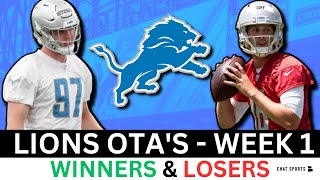 Detroit Lions OTAs Winners amp Losers Ft Jared Goff AmonRa St Brown Jameson Williams amp Zylstra [upl. by Kat]