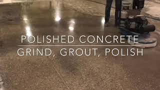 How To Prep Grout amp Polish Concrete [upl. by Eusadnilem]