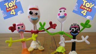 How to make Forky easy step by step guide Toy story 4 [upl. by Afaw]