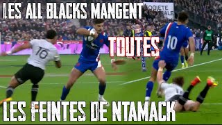 Ntamack is MAD and the AllBlacks are buying all his dummies [upl. by Taffy]