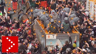 Ivrea Carnevale 2019 la battaglia delle arance [upl. by Sydelle546]