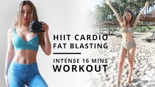 HIIT Cardio Workout  Fat Burning Workout  Flat Belly Tips [upl. by Jocelyn]