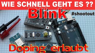 quotBlinkquot auf Steroiden Geschwindigkeit meiner Microcontroller Uno Nano Mega2560 D1mini BluePill [upl. by Giuditta]