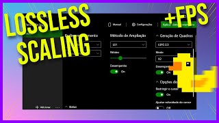 COMO USAR O LOSSLESS SCALING E GANHAR MAIS FPS  GUIA RÁPIDO E BÁSICO [upl. by Kucik804]