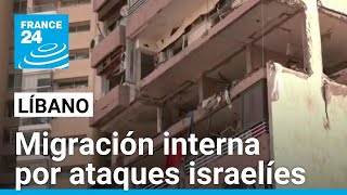 Millones de libaneses huyen a zonas más seguras ante la posible incursión de Israel • FRANCE 24 [upl. by Anaoy]