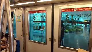 Changi Airport Skytrain Terminal 3  Terminal 1  Terminal 3 full loop ride [upl. by Rambert]